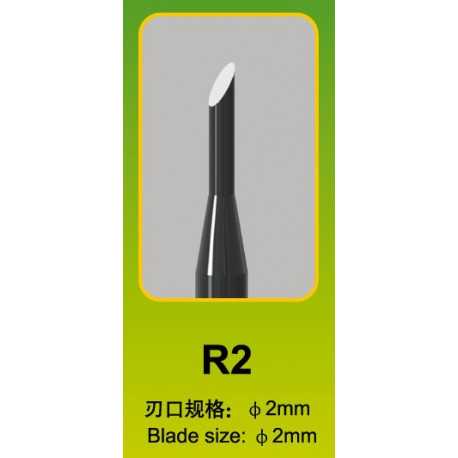 Ciseau Rond / Round Chisel R2, Ø 2 mm