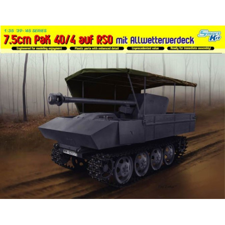 7.5cm PaK 40/4 auf RSO mit Allwetterverdeck WWII 1/35