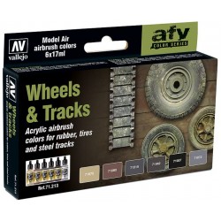 Model Color Roues & Chenilles / Wheels & Tracks (6*17ml)