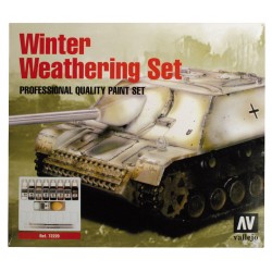 Model Color Hiver / Winter Weathering Set with 2 Brushes