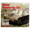 Model Color Hiver / Winter Weathering Set with 2 Brushes