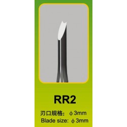 Ciseau Rond / Round Chisel RR2, Ø 3 mm