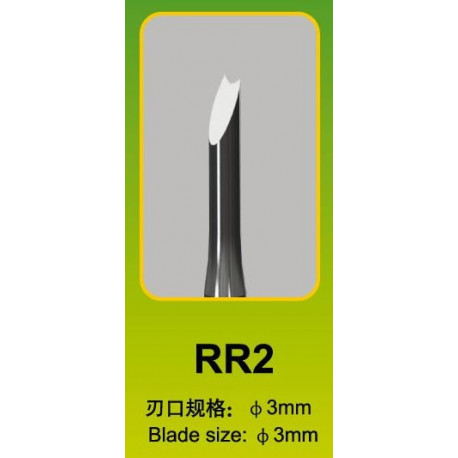 Ciseau Rond / Round Chisel RR2, Ø 3 mm