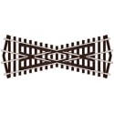 Croisement court / Short crossing, 25°,Code 80 Insulfrog N