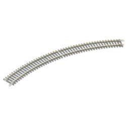 Rail courbe / Radius double curve, R2 438mm, 45°, Code 100 H0