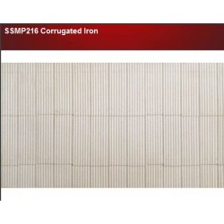 4 plaques de tôles ondulées / Corrugated iron sheets H0