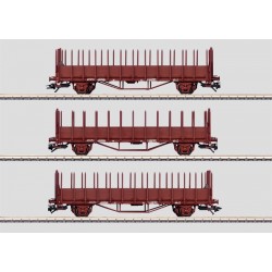 Coffret de 3 wagons à rancher type Oms, Statens Järnvägars (SJ) H0