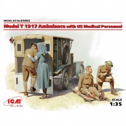 Model T 1917 Ambulance with US Medical Personnel, WWI 1/35