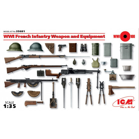 French Infantry Weapon & Equipment, WWI 1/35