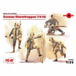 German Sturmtruppen 1918 (4 figures), WWI, 1/35
