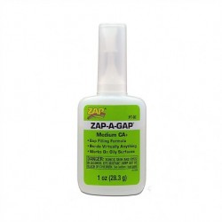 Colle ZAP-A-GAP CA+, Viscosité Moyenne / Medium Viscosity, 28,3 gr