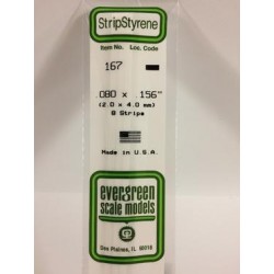 Bande Styrene Strip 2x4 mm ( 8p.)