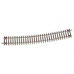 Rail courbe / Curved track, R10 r 888mm, 15° H0